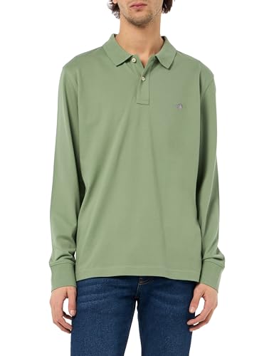 GANT Reg Shield LS Pique Rugger, Kalamata Green, S - Maison & Cuisine Amazon Espagne à 30.14€