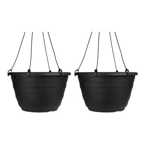 The HC Companies Fioriera sospesa, nera, 33 cm - Nouvelle promo Amazon à 15.33€