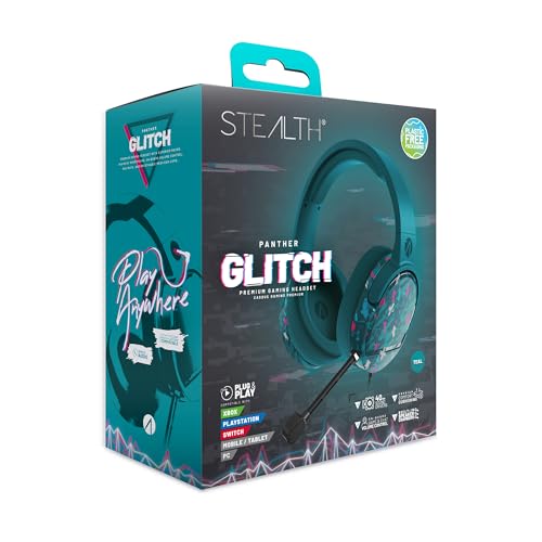 STEALTH Panther Gaming Headset Glitch - Türkis, Over Ear... - High-Tech & Électronique Amazon Allemagne à 18.80€