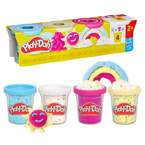 Play-Doh, Pack de 4 Pots de pâte à Modeler confettis... - Jouets & Jeux en promo à 5.99€