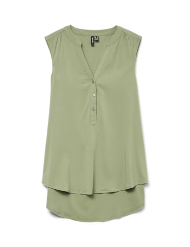 VERO MODA Blusa sin Mangas Escote en V y Botones... - Amazon Espagne à 9.38€
