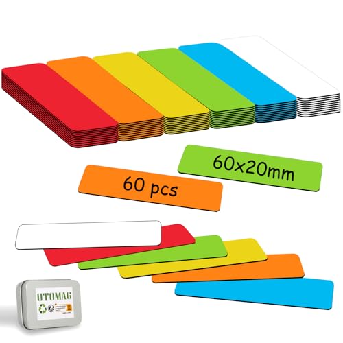 UTOMAG Etichette Magnetiche Scrivibili - 60x20mm, 60 Pezzi... - Sports & Fitness Amazon Italie à 8.99€