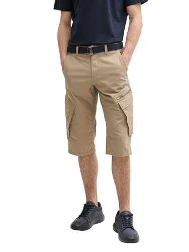 TOM TAILOR 1044708 Bermudas, 37400-Beige Mesh Print, 30... - Bon plan à 35.48€