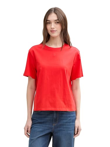TOM TAILOR Denim 1045425 Camiseta, 13745-Scarlet Red, M... - Mode & Vêtements Amazon Espagne à 17.47€
