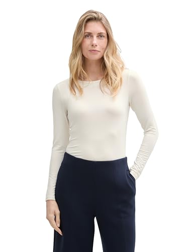 TOM TAILOR Maglietta a Maniche Lunghe da Donna, 10315... - Amazon Italie à 9.64€