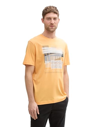 TOM TAILOR Maglietta da Uomo, 37103 - Peachy Orange, M - Amazon Italie à 5.21€