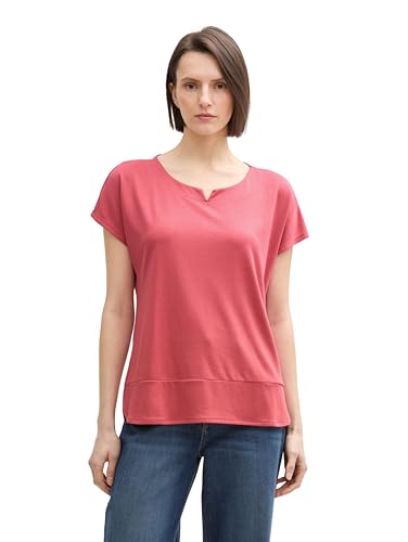 TOM TAILOR 1040547, Camiseta Mujer, Rojo (11016 - Berry... - Amazon Espagne à 14.40€