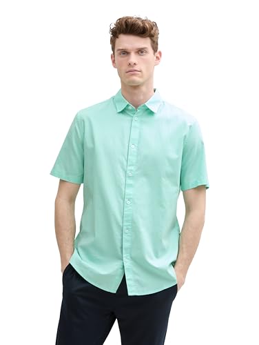 Tom Tailor Fitted Kurzarmhemd mit Muster, Blue Graphic... - Amazon Allemagne à 9.67€