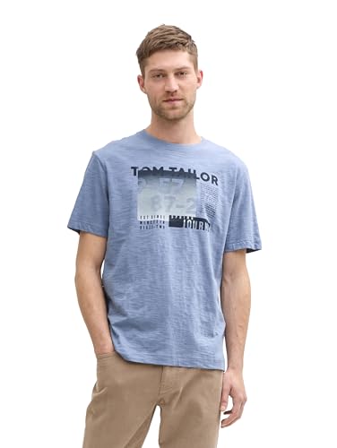 TOM TAILOR Maglietta da Uomo, 37533 - Dove Blue, XL - Amazon Italie à 5.01€