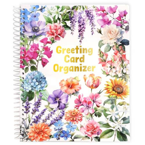 Greeting Card Organizer Floral Month by Month Card Keeper... - Maison & Cuisine Amazon Royaume-Uni à 15.98€