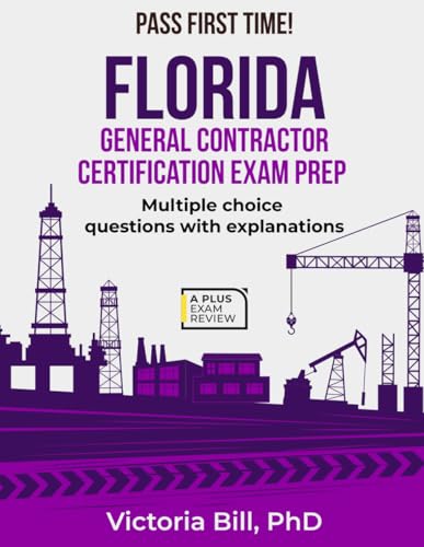 FLORIDA GENERAL CONTRACTORS CERTIFICATION EXAM PREP - Animalerie Amazon Allemagne à 18.08€
