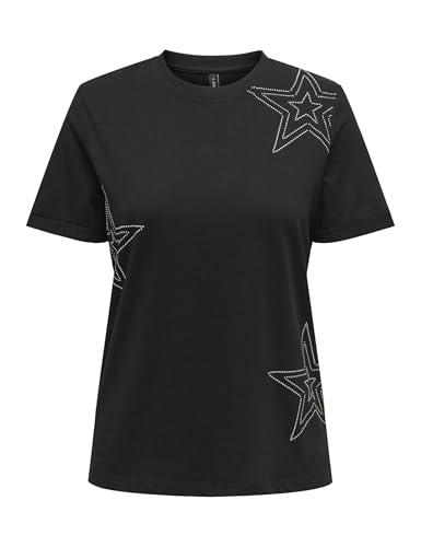 ONLY Onlhollis Life S/S JRS Haut à col Rond, Noir, S - Mode & Vêtements Amazon France à 9.82€