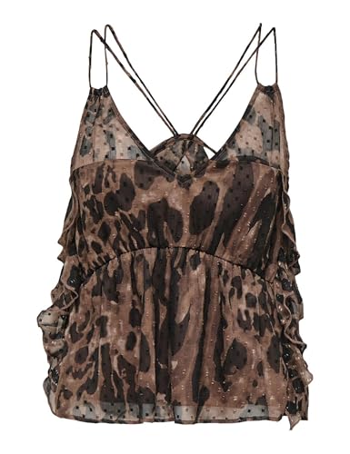 Onlaida Elisa Frill Débardeur WVN, Noir, L en promo à 11,24€ (-55%) sur Amazon FR