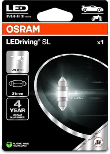 OSRAM LEDriving SL, C5W (31 mm), Bianco 6000K, Blister (1... - High-Tech & Électronique Amazon Italie à 3.79€