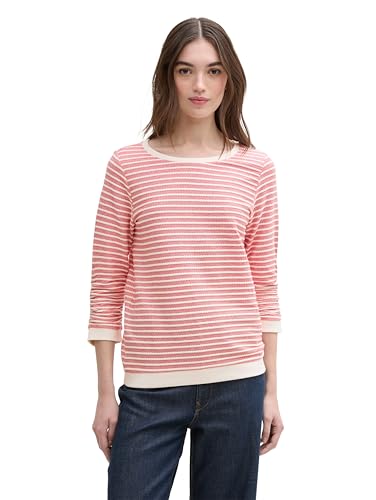 TOM TAILOR Denim 1039980 Sudadera, 37366 – Red White... - Bon plan à 13.29€