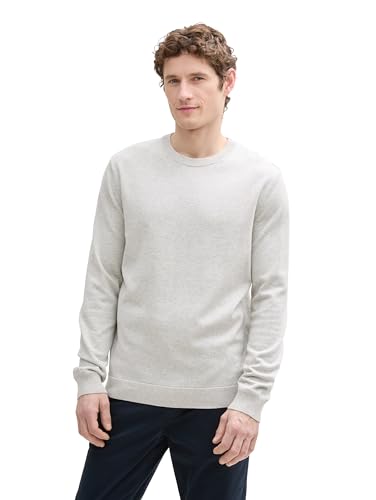 TOM TAILOR Maglione da Uomo, 15398 - Light Stone Grey... - Maison & Cuisine Amazon Italie à 13.46€