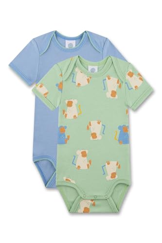 Sanetta Baby-Body kurzarm (Doppelpack) blau & grün Affe |... - Sports & Fitness Amazon Allemagne à 10.20€