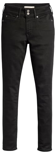 Levi's 711 Double Button Vaqueros, Soft Black, 24W / 32L... - Amazon Spain à 26.86€