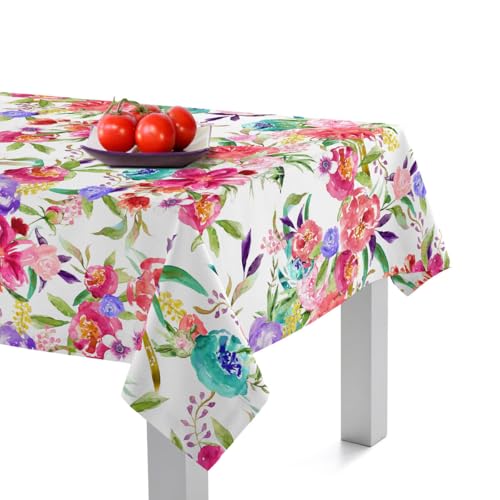 HappyFriday Tovaglia Pink Bloom multicolore 150 x 150 cm - Amazon Italie à 14.38€