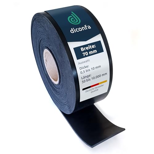 diconfa Gummistreifen BREITE 70mm 7cm - WÄHLBAR - Dicke: 1... - Auto & Moto Amazon Allemagne à 2.05€