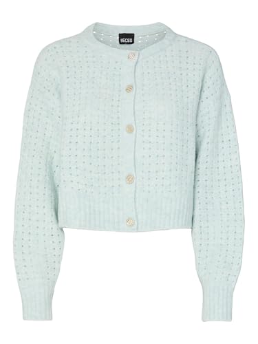 PIECES Pcsikka Ls O-Neck Knit Cardi W.O Wool, Bleu Nuage, S en promo à 18,52€ (-38%) sur Amazon FR