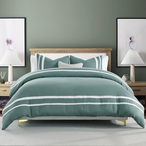 Uniclinens 100% Linen Duvet Cover Set Queen Size with... - Maison & Cuisine Amazon Royaume-Uni à 68.96€