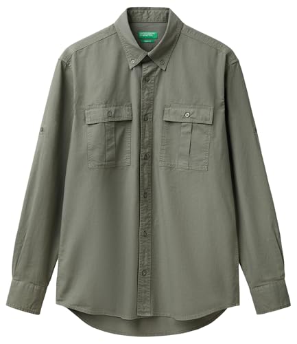 United Colors of Benetton Camisa Hombre, Verde, M - Sports & Fitness Amazon Spain à 29.57€