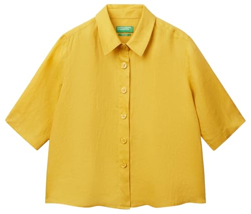 United Colors of Benetton Chemise, Jaune, X-Small - Sports & Fitness en promo à 36.60€