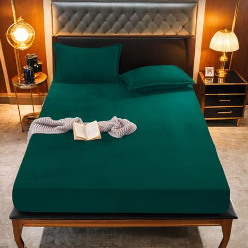 Gezu Drap-housse d'hiver chaud 200x200cm Vert - Drap-housse... en promo à 18,28€ (-47%) sur Amazon FR