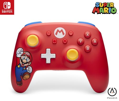 Manette sans fil à piles PowerA Mario Joy pour Nintendo... - Jeux Vidéo & Consoles en promo à 49.49€