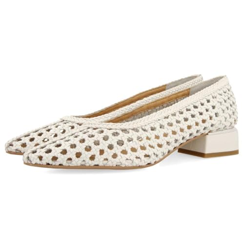 GIOSEPPO Salon en cuir tressé Eastham, blanc, 36 EU en promo à 19,96€ (-59%) sur Amazon FR