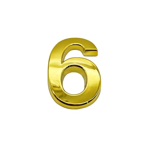 NanTun 3D Gold House Numbers Mailbox Number 6 Self-Adhesive... - Maison & Cuisine Amazon Royaume-Uni à 1.79€