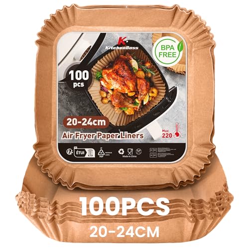 KitchenBoss Airfryer Backpapier für Heißluftfritteuse: 100... - Home & Kitchen Amazon Germany à 5.68€