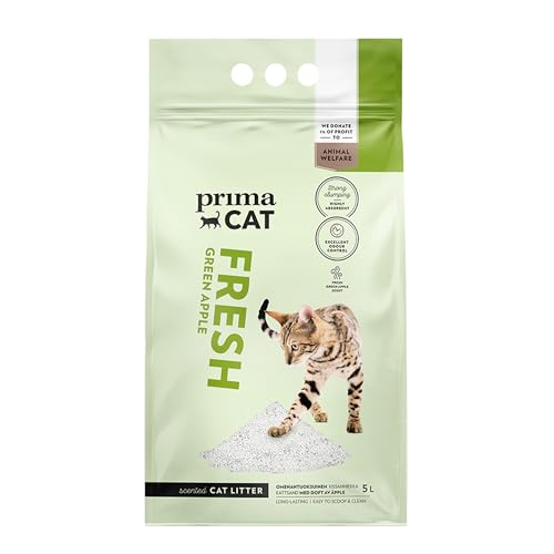 PrimaCat - Hygienischer Katzenstreu mit Apfelgeruch... - Animalerie Amazon Allemagne à 6.99€