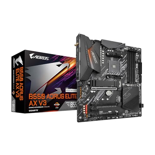 GIGABYTE B550 AORUS ELITE AX V3 AM4 AMD B550 ATX Scheda... - High-Tech & Électronique Amazon Italie à 221.72€