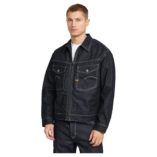 G-STAR Para Hombre Chaqueta Dakota Zip, Azul (raw denim... - Bon plan à 43.30€