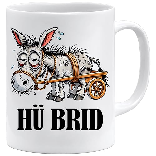 Tasse mit Spruch | HÜ BRID | Lustige Tasse mit Eselmotiv... - Amazon Allemagne à 6.67€
