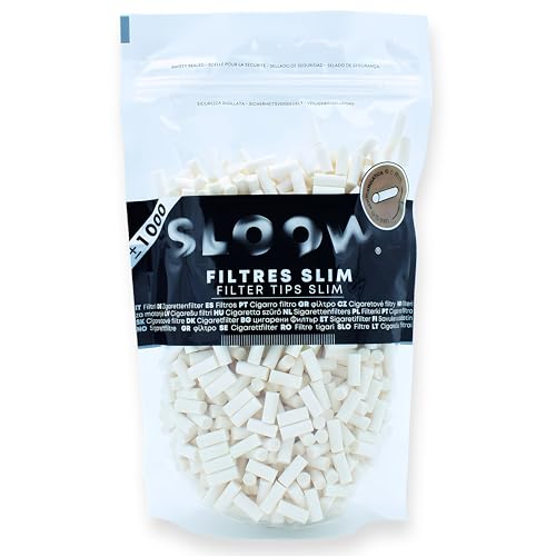 SLOOW Lot de 1000 Filtres Cigarettes Slim, Ø 6 x 15mm... - Maison & Cuisine Amazon France à 4.29€