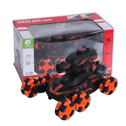 ALFA FUNFY 1:16 Scale 6 Wheels Climbing and Shooting Stunt... - Jouets & Jeux Amazon Espagne à 13.82€