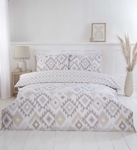 Rapport Home Ikat Bettbezug-Set für Einzelbett, Natur - Home & Kitchen Amazon Germany à 11.84€