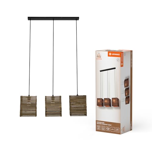 LEDVANCE à 3 lampes Decor Cardboard Square marron en carton... - Maison & Cuisine Amazon France à 62.21€
