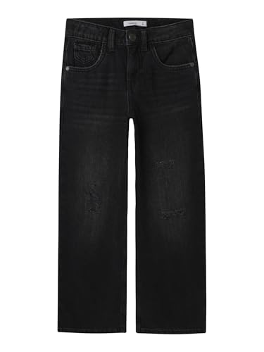 NAME IT Vaqueros para niña de Corte Ancho, Black Denim, 13... - Mode & Vêtements en promo à 25.49€