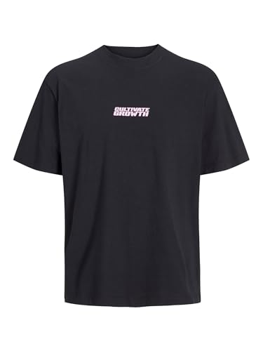 JACK & JONES Jcointerlude Floral Back Tee SS Crew, Black, M - Beauty & Fragrances Amazon UK à 7.09€
