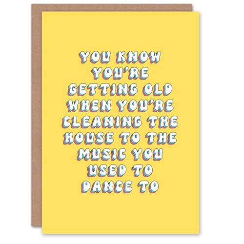 Artery8 Greeting Card Cleaning House To Music You Danced... - Maison & Cuisine Amazon Royaume-Uni à 2.57€