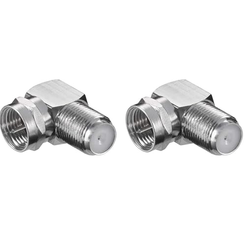 Lot de 2 adaptateurs satellite coudés F à 90° pour câble... en promo à 0,76€ (-90%) sur Amazon FR