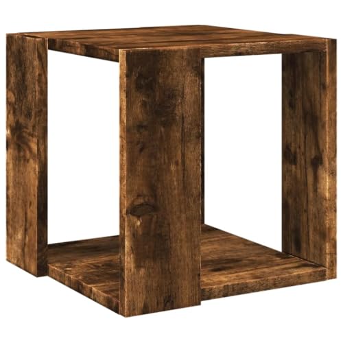 vidaXL Table Basse chêne fumé 32x32x30 cm Bois... - Maison & Cuisine Amazon France à 27.99€