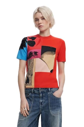 Desigual TS_RED_Collage_Lacroix, 3136 RED, M - Amazon Royaume-Uni à 37.40€