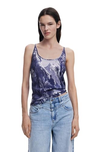 Desigual TS_Paradise_Lacroix, 5000 Navy, M - Mode & Vêtements Amazon France à 34.97€