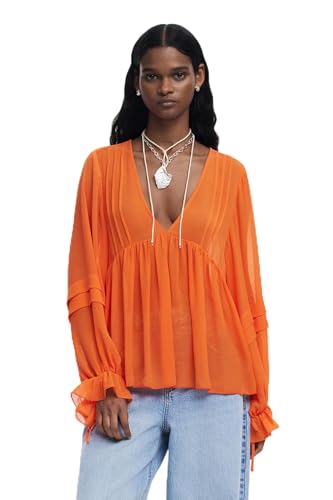 Desigual BLUS_MOIRAS, 7002 Orange, L - Mode & Vêtements Amazon Italie à 39.98€