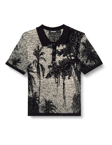 Desigual TS_Tropical Hawaii_LACRO, 2000 Black, XL - Mode & Vêtements Amazon Espagne à 18.88€